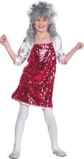 Karneval Mädchen Kostüm Disco-Kleid