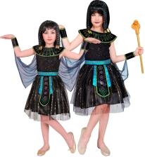 Karneval Mädchen Kostüm Ägyptische Herrscherin schwarz