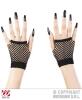 Karneval Halloween fingerlose Netz Handschuhe schwarz
