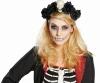 Karneval Halloween Haarreif La Catrina schwarz