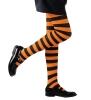 Karneval Halloween Kinder Strumpfhose Ringel gestreift orange schwarz