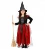 Karneval Halloween Mädchen Kostüm Hexe rot