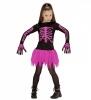 Karneval Halloween Mädchen Kostüm Pink Skelett