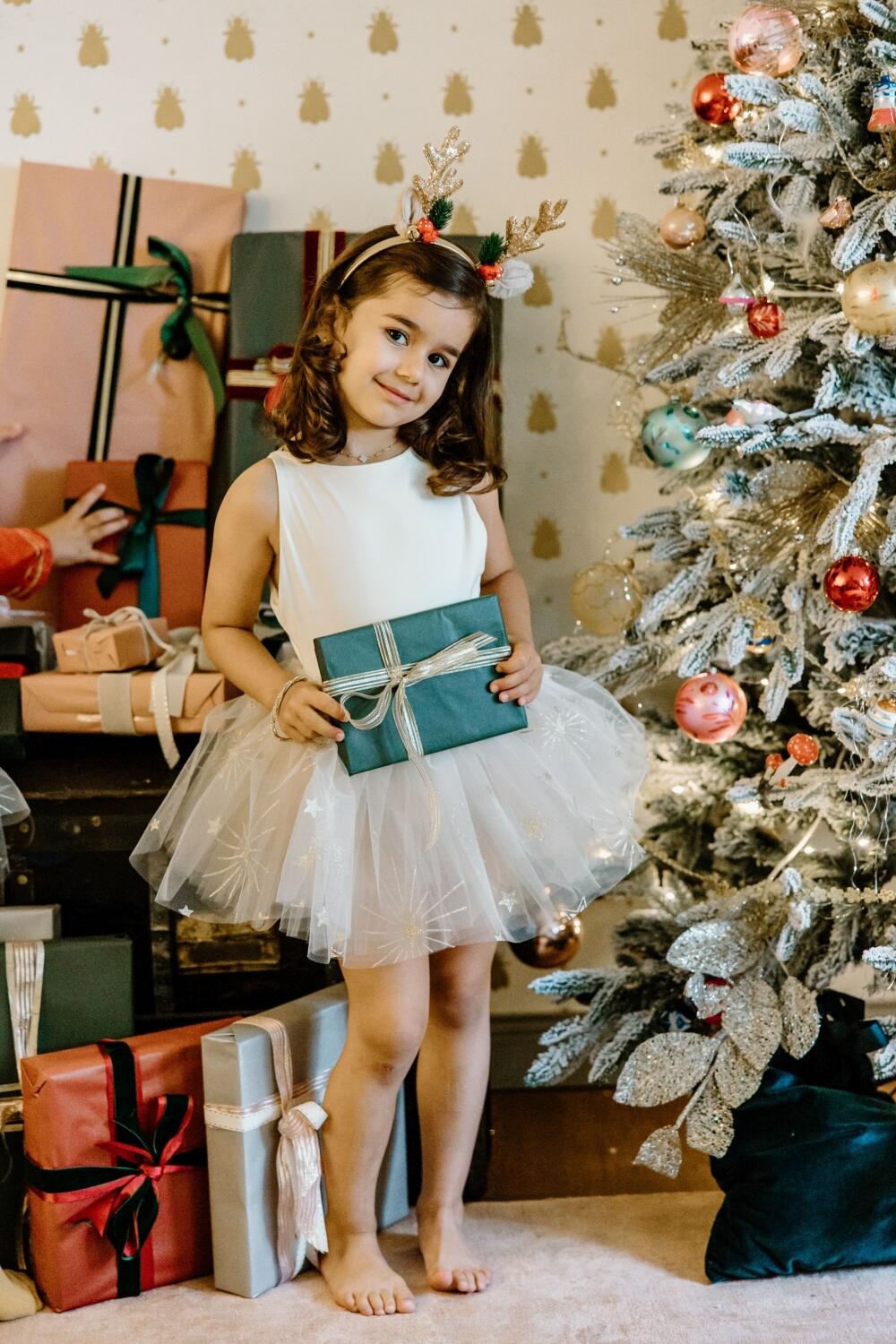 Karneval M&auml;dchen Kost&uuml;m Tutu Glitzer-Sterne