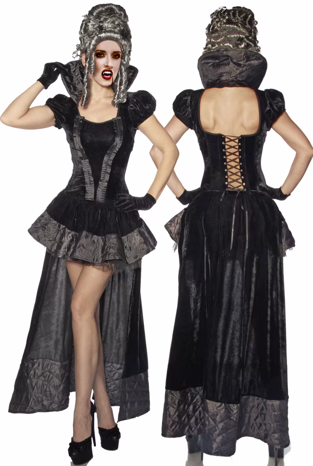 Karneval Halloween Damen Kost&uuml;m Velvet Vampire