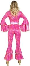 Karneval Damen Kost&uuml;m 70er Disco Jumpsuit pink
