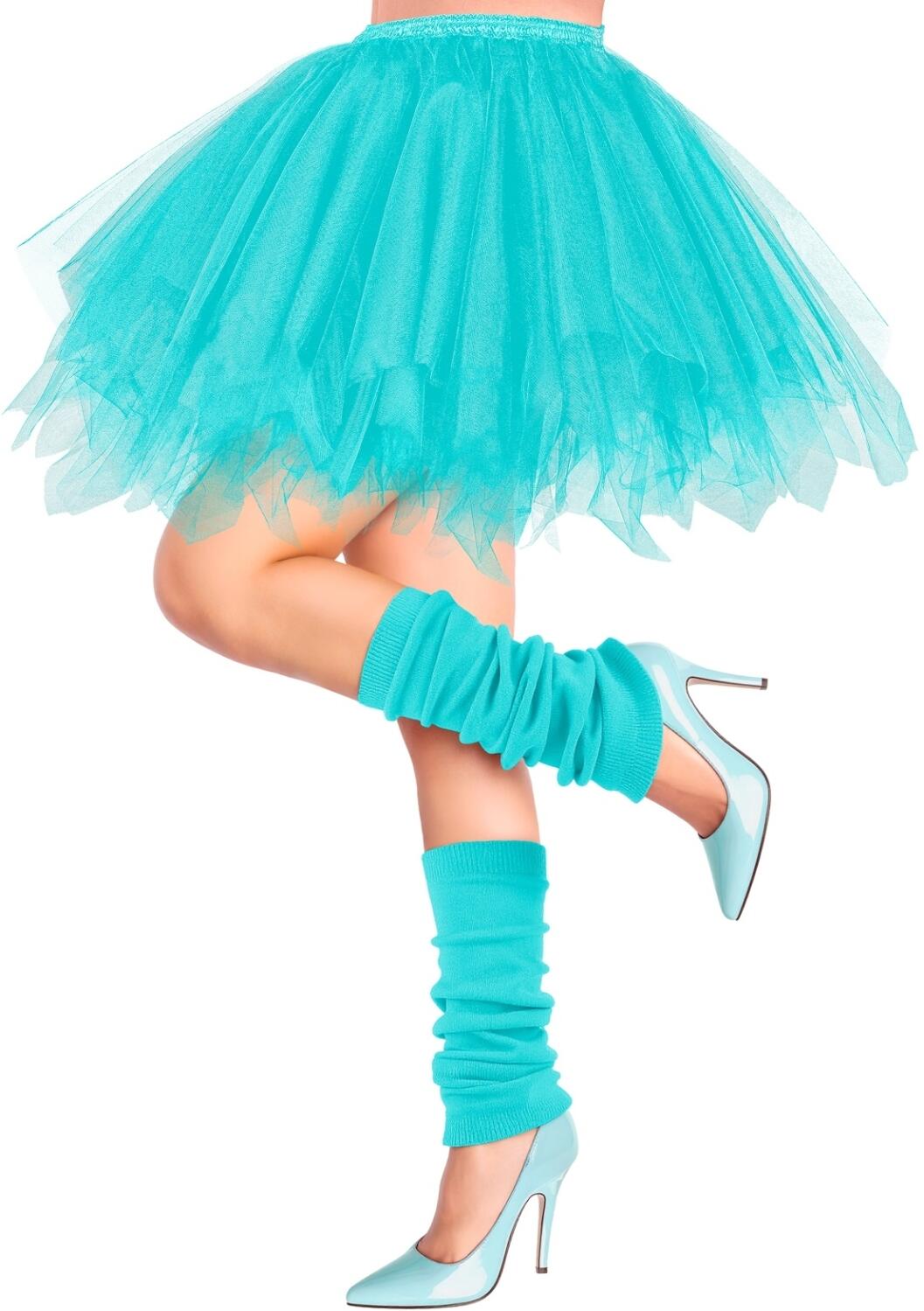 Widmann Karneval Damen Petticoat Rock türkis