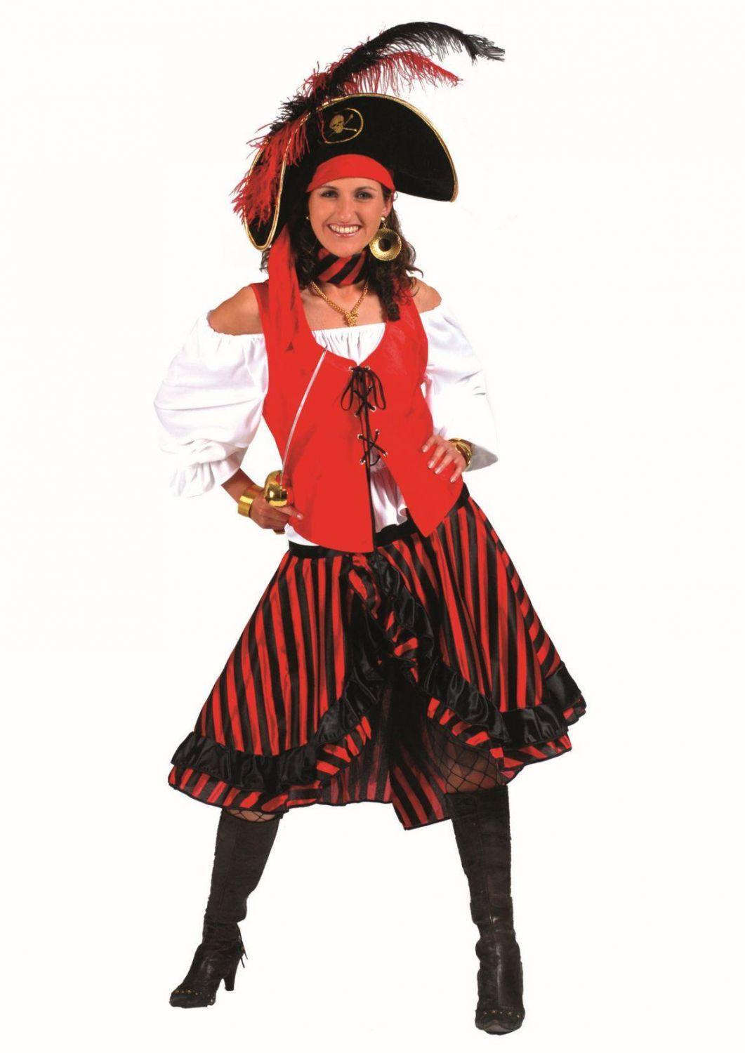 Karneval Damen Kostüm Piratin Jacky