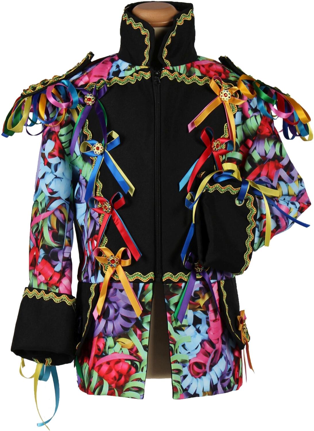 Thetru Karneval Kinder Kost&uuml;m Jacke Frack Luftschlangen