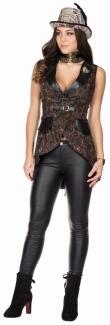 Karneval Damen Kostüm Weste Steampunk