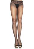 Leg Avenue Karneval Damen Netz-Strumpfhose Strasssteine Farbwahl
