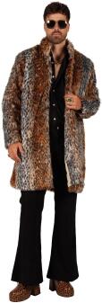 Thetru Karneval Herren Kostüm Mantel Plüsch Panther King