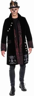 Karneval Halloween Herren Kostüm Jacke Mantel Voodoo