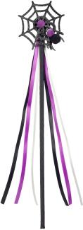 Souza Karneval Halloween Zauberstab Spinne Nonja schwarz