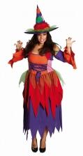 Karneval Halloween Damen Kostüm Hexe Crazy Witch
