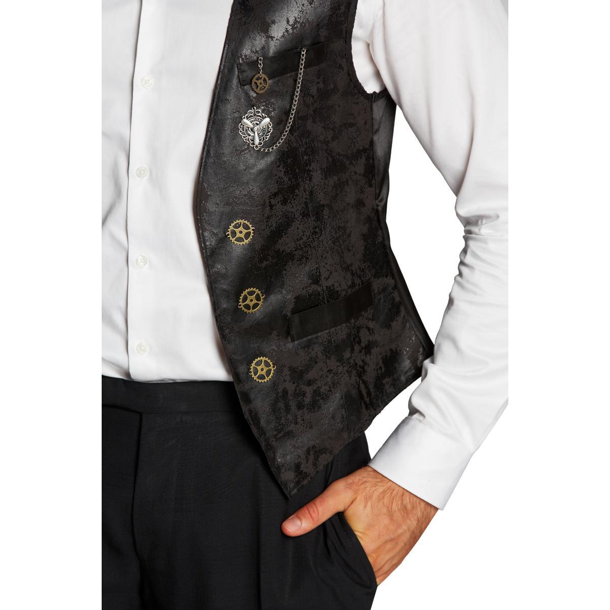 Karneval Herren Kostüm Steampunk Weste