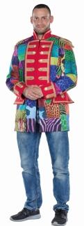 Karneval Herren Kostüm Jacke Multipatch