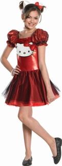 Karneval Mädchen Kostüm Hello Kitty rot