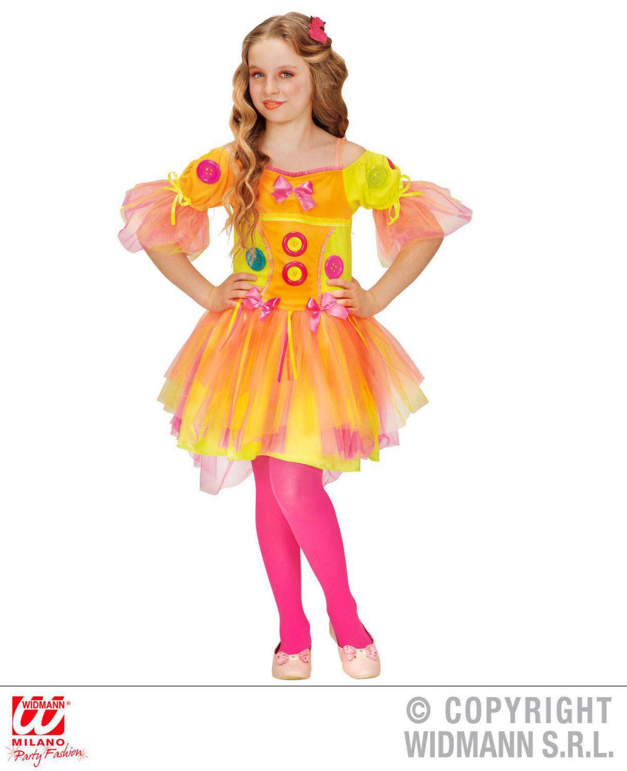 Widmann Karneval Mädchenkostüm Neon Fantasy Girl