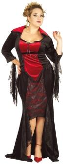 Halloween Karneval Damen Kostüm Scarlet Vampira XL