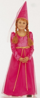Karneval Mädchen Kostüm Burgfräulein pink