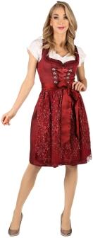 Thetru Oktoberfest Damen Dirndl-Kleid Michaela rot