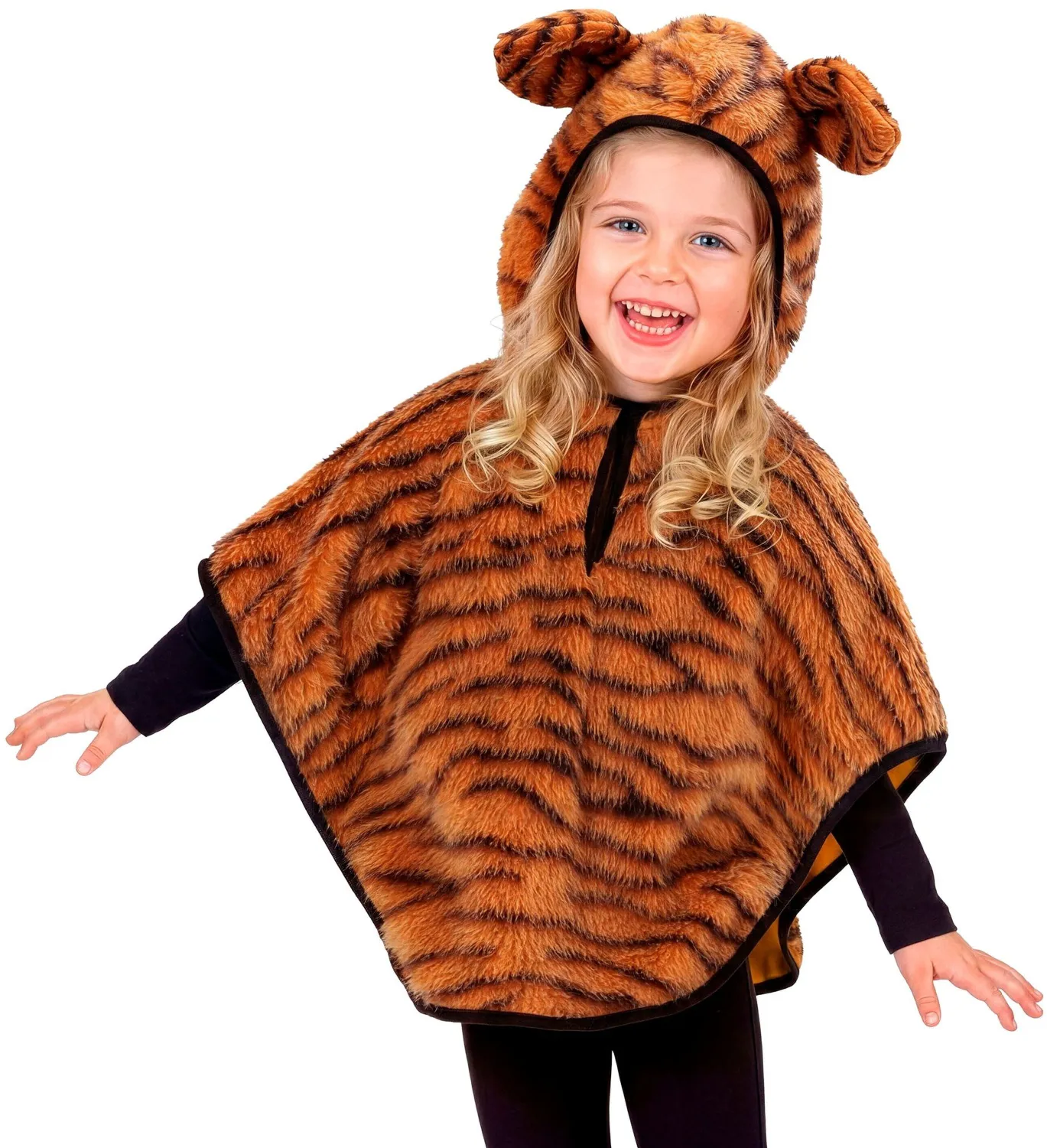 Widmann Karneval Kinder Kostüm Tiger Poncho