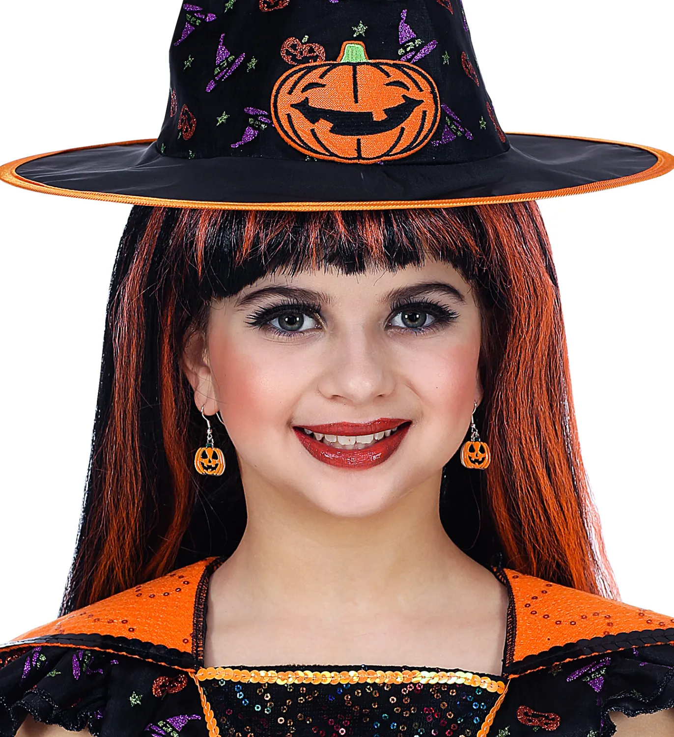 Halloween Kinder-Ohrringe Motivwahl - Kürbis