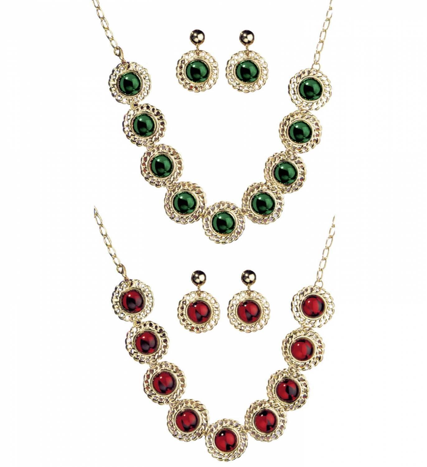 Karneval Schmuck Set Renaissance Farbwahl