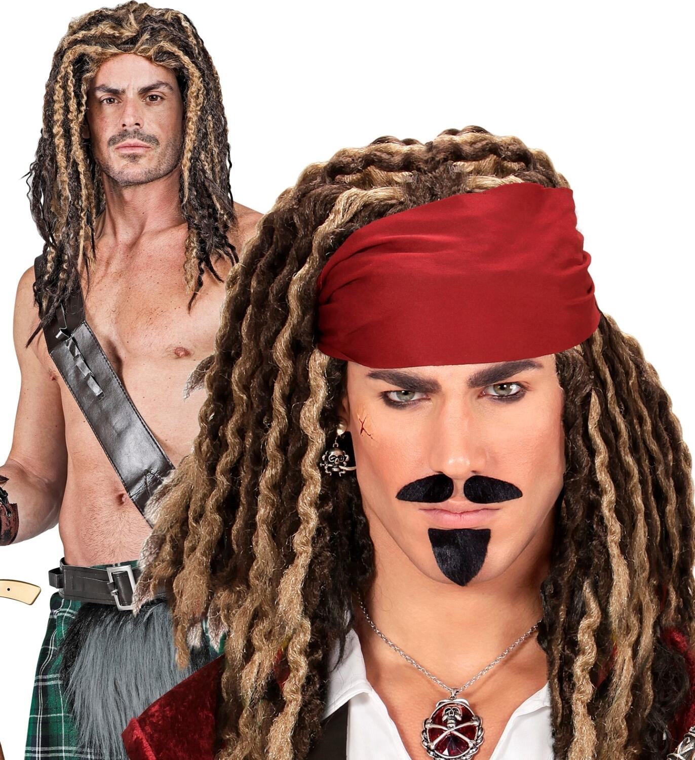 Widmann Karneval Perücke Dreadlocks Pirat Rasta