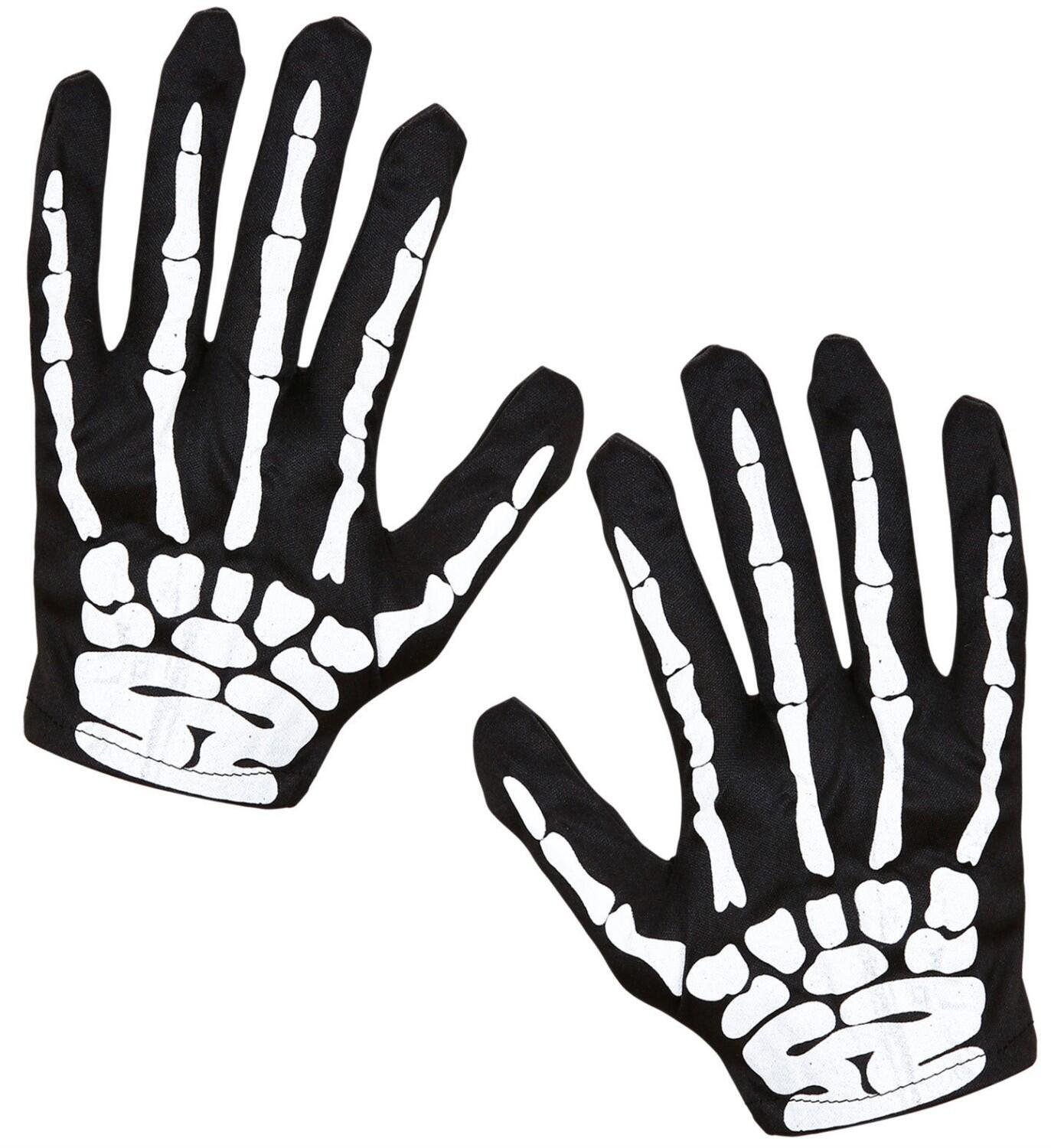 Karneval Halloween Skelett Handschuhe