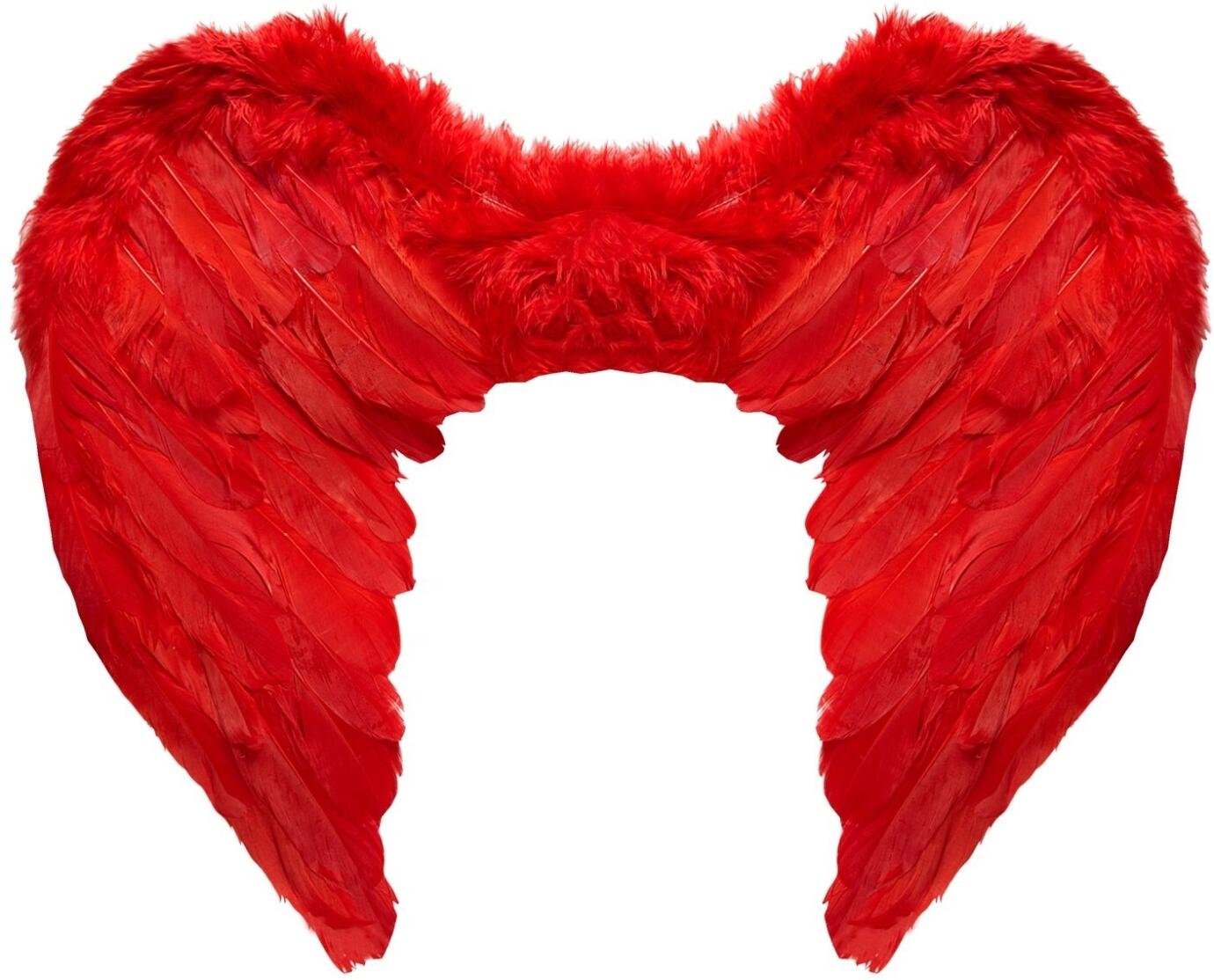 Karneval Halloween Federflügel rot