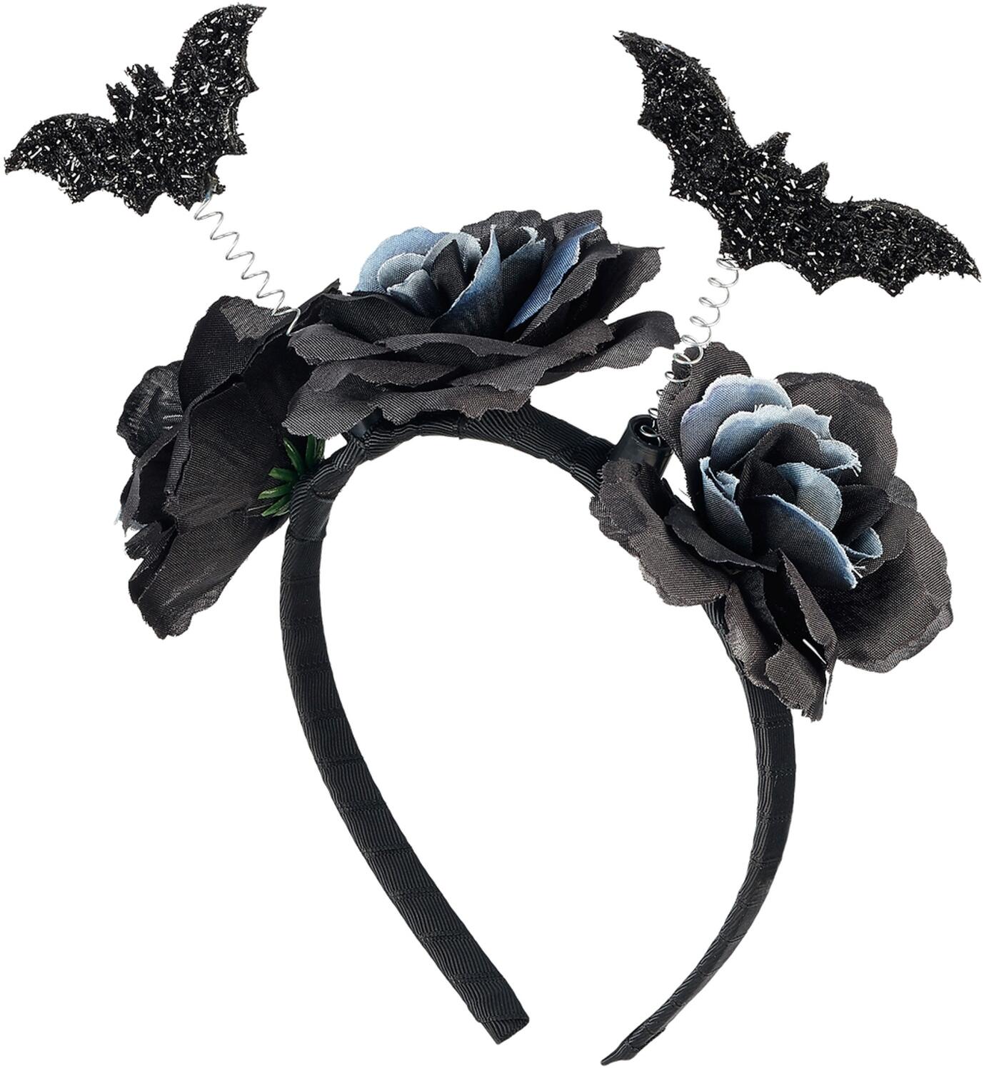 Souza Halloween Karneval M&auml;dchen Diadem Flederm&auml;use schwarz
