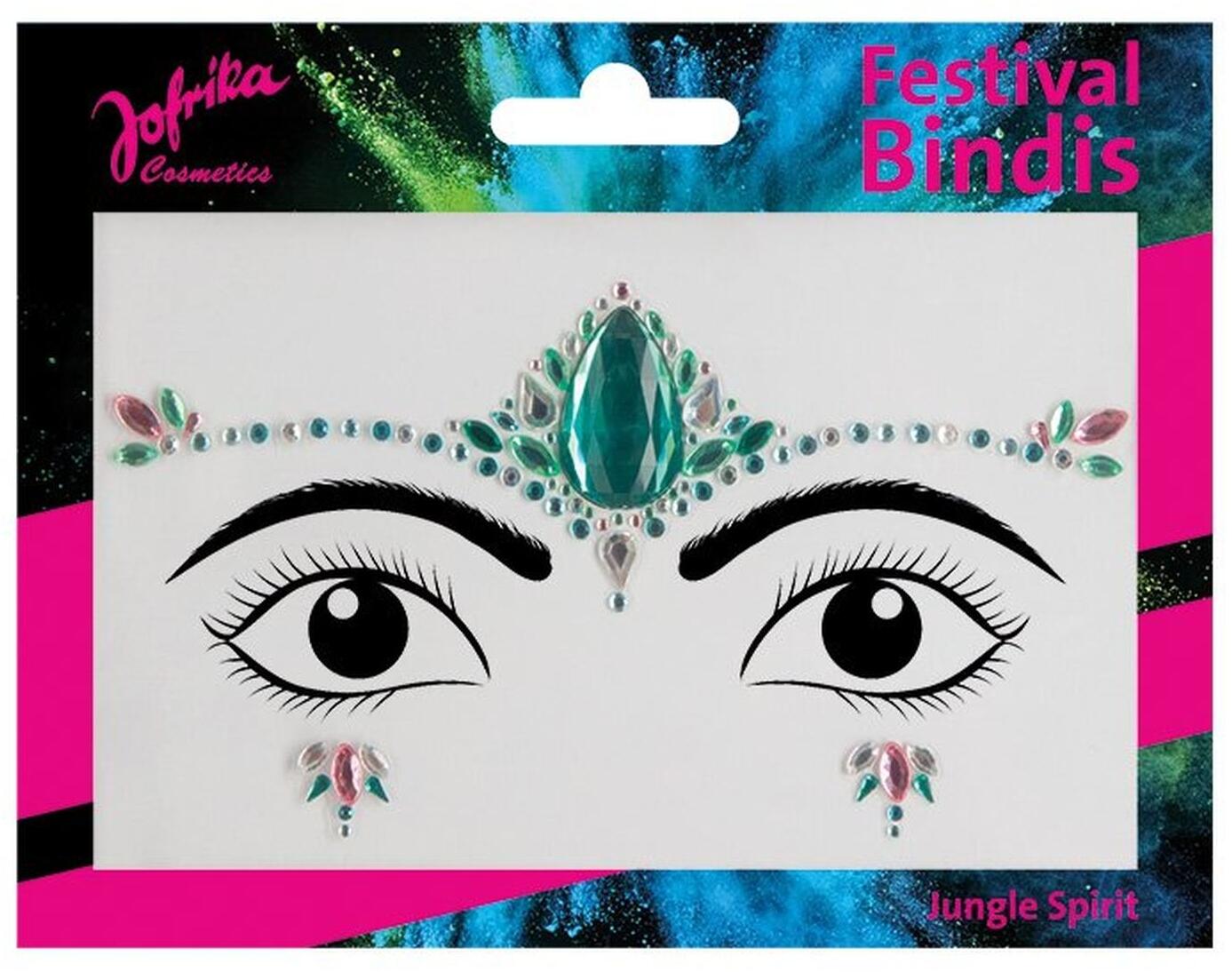 Festival Jewel-Sticker Gesicht Jungle Spirit