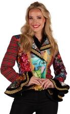 Thetru Karneval Damen Kost&uuml;m Jacke Patchwork Fiesta