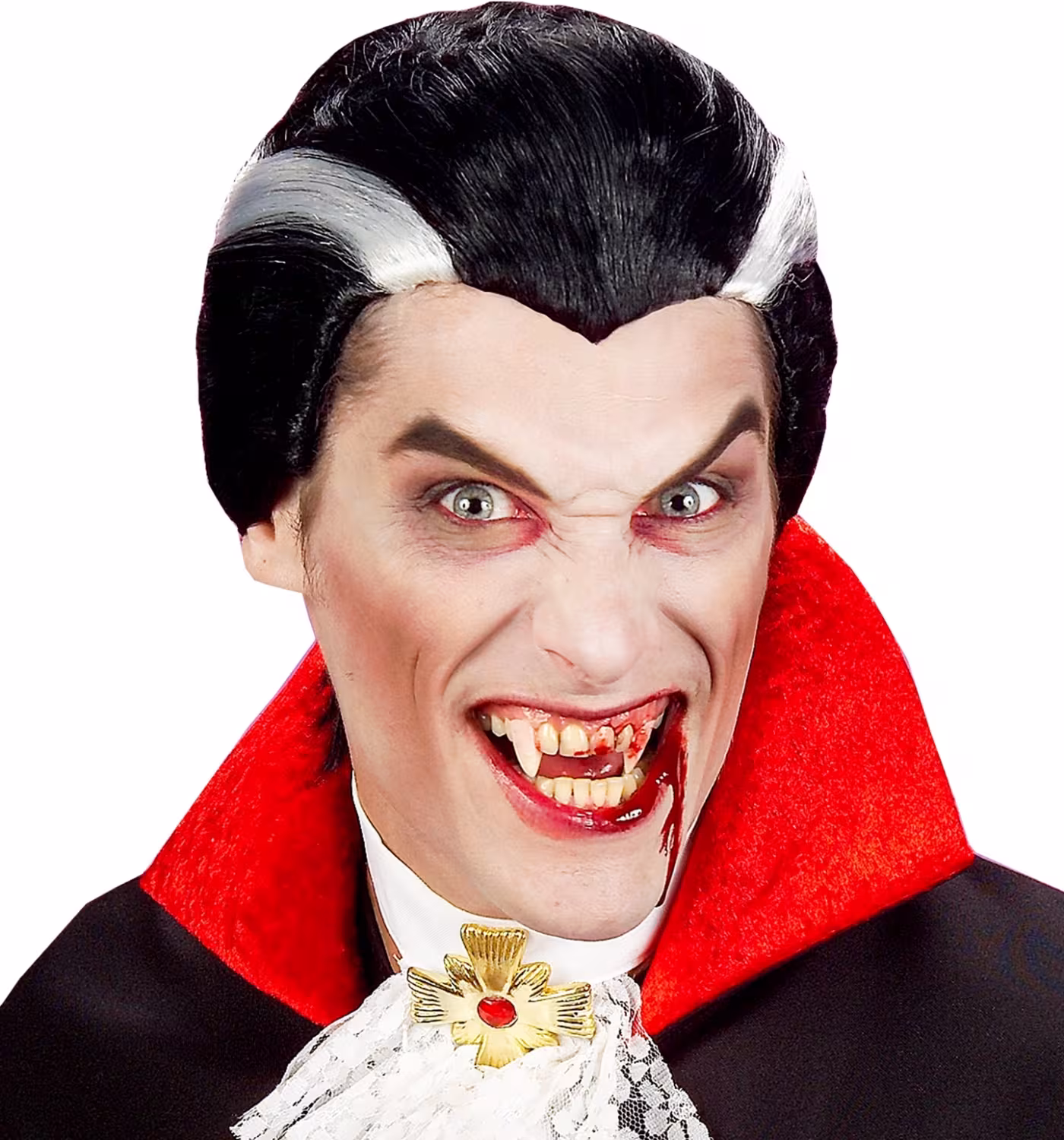 Karneval Halloween Herren Per&uuml;cke Vampir