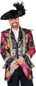 Thetru Karneval Herren Kostüm Jacke Frack Global Paint
