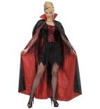 Karneval Halloween Luxus Cape schwarz rot