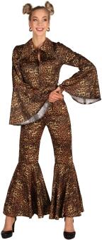Thetru Karneval Damen Kostüm Jumpsuit 80er Roar Leo