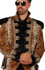 Thetru Karneval Herren Kost&uuml;m Jacke Frack Panther King Leo