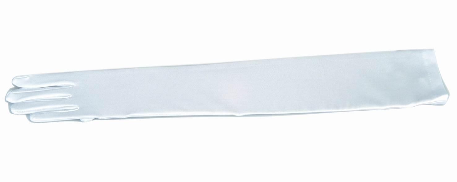 Karneval Handschuhe lang wei&szlig;