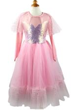 Karneval Mädchen Kostüm Prinzessin Elegant rosa