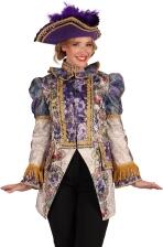 Thetru Karneval Damen Jacke Frack Amadea lila