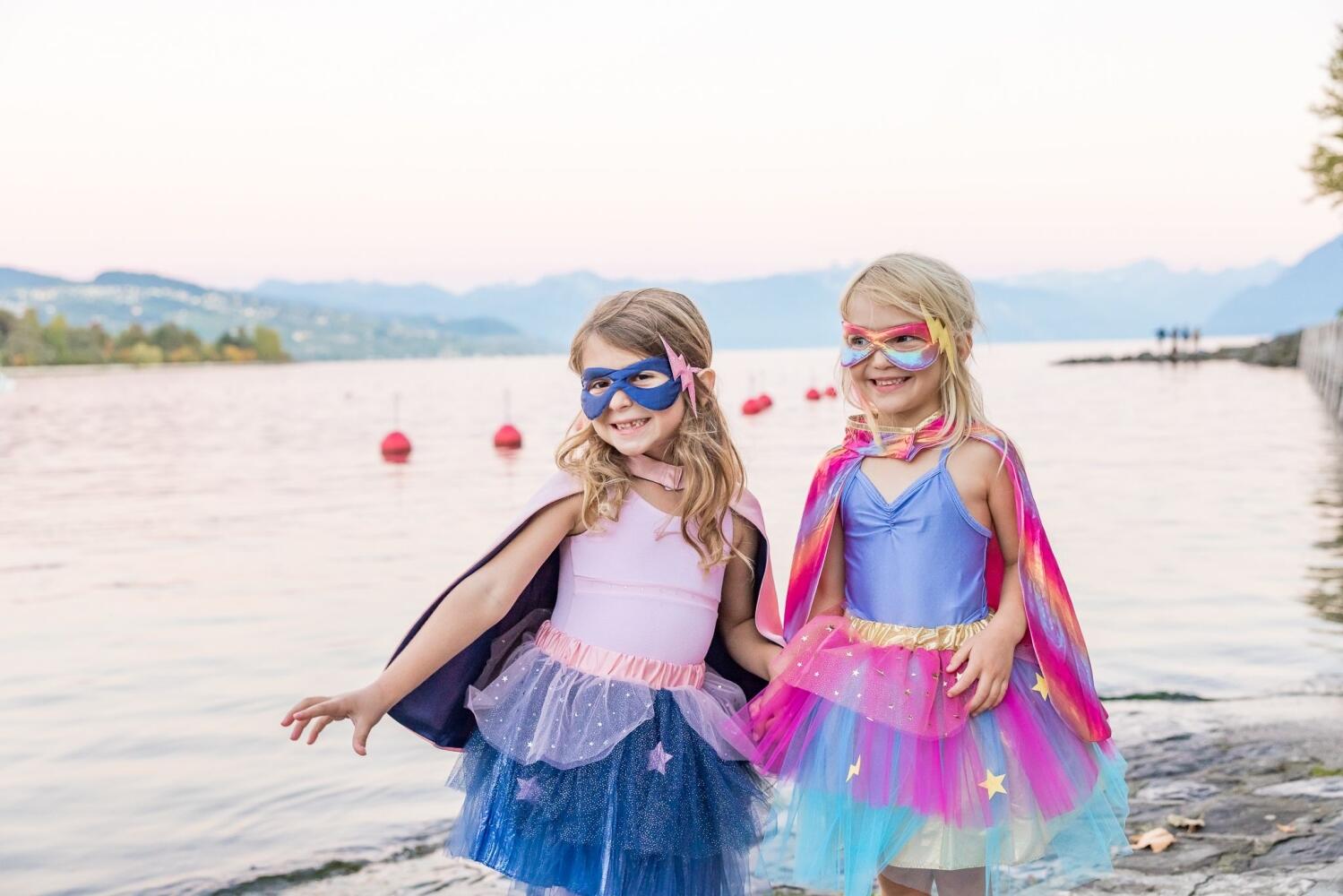 Karneval Mädchen Kostüm Super-Duper-Tutu regenbogen