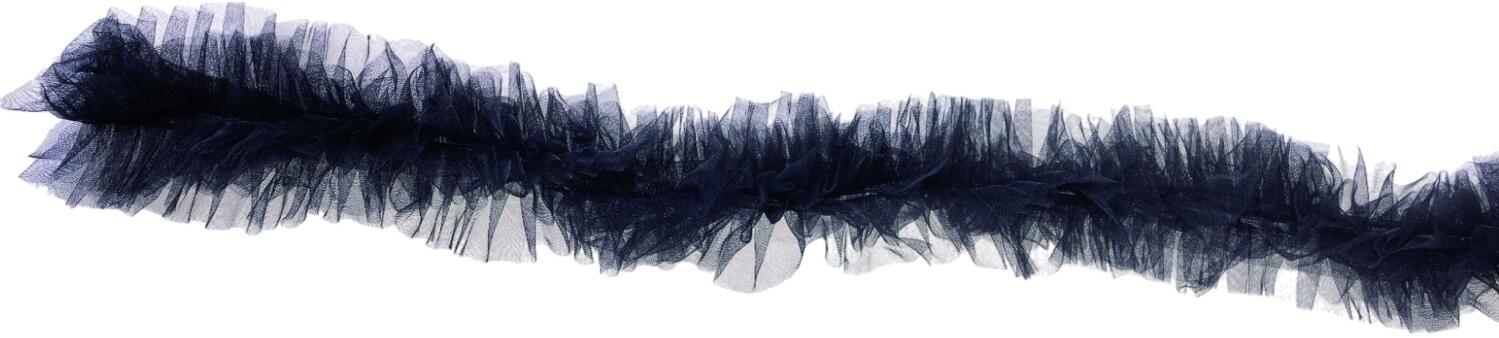 PartyxPeople Karneval Tüll-Boa schwarz