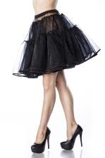 Belsira Karneval Damen Petticoat schwarz