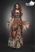 Karneval Halloween Damen Kostüm Hexe Voodoo Calypso