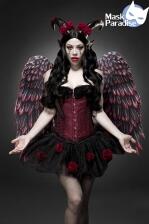 Karneval Halloween Damen Kostüm Teufel Rose Devil