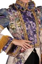 Thetru Karneval Damen Jacke Frack Amadea lila