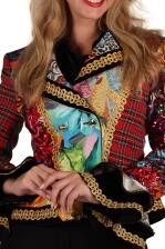 Thetru Karneval Damen Kost&uuml;m Jacke Patchwork Fiesta